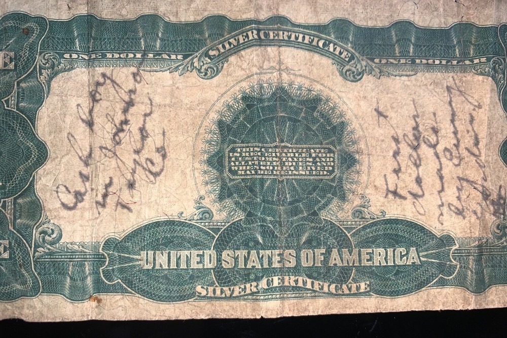$1 Dollar Bill Black Eagle 1899, Silver Certificate Note