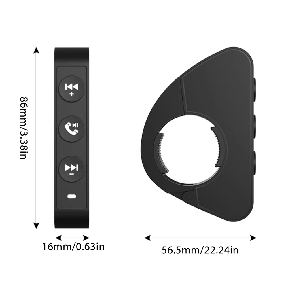 Wireless Bluetooth Motorcycle Steering Wheel Media Remote Control Waterproof