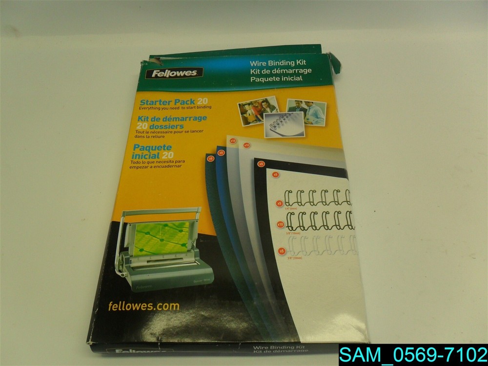 FELLOWES Comb Binding Kit Starter Pack 20. NIB. CRC 5290201