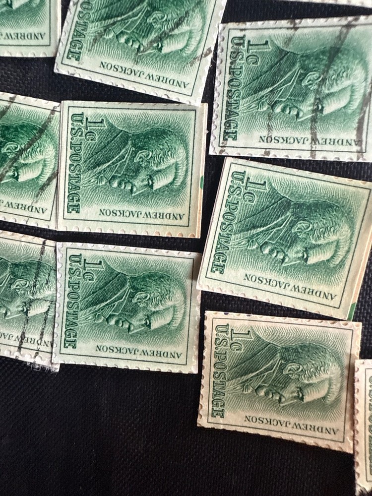 Rare Andrew Jackson one cent stamps 24 quantity