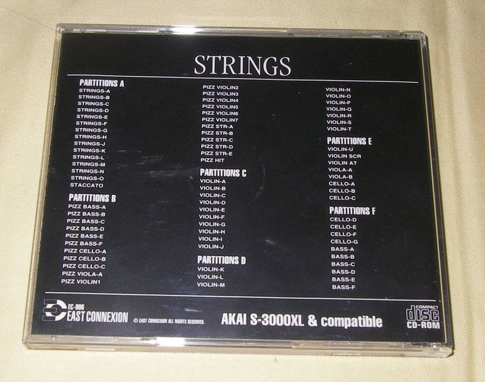 EAST COLLEXION STRINGS SOUND LIBRARY (CD-ROM)