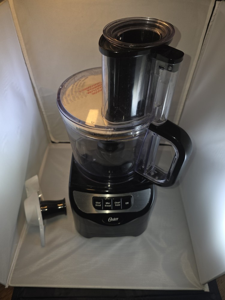 Open BOX - Oster FPSTFP135 Total Prep 10-Cup Food Processor with Easy-Touch Tech
