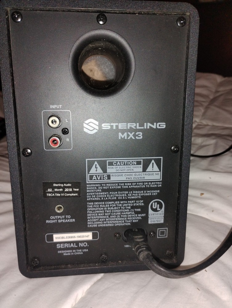 Sterling Desktop Speakers - MX3 - Black