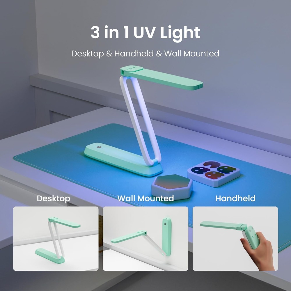 Resiners UV Light for Resin Curing, Light, onesize, Mint Green