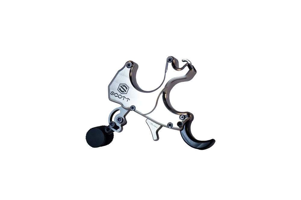 Scott Archery Apex, Thumb Trigger Release, Large, Silver