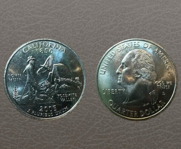 2005D California Statehood Quarter (MS) See Pic's