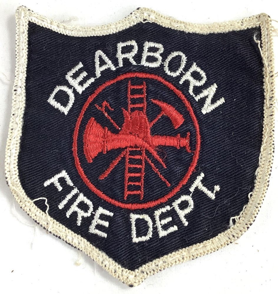 Patch Fire Department Dearborn MI Fire Department Vintage Embroidered Patch