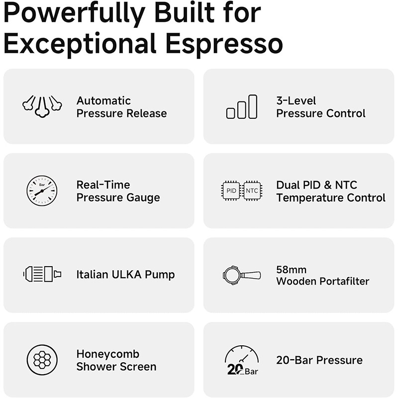 HiBREW H10 Plus Programmable Espresso Machine with Custom Temperature Control US