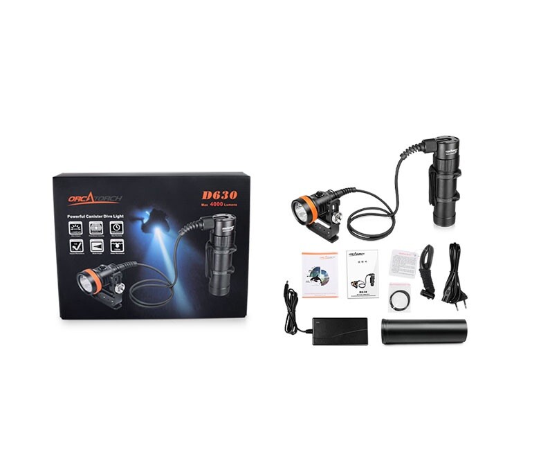 ORCATORCH D630 V2.0 4000 Lumens Canister Light