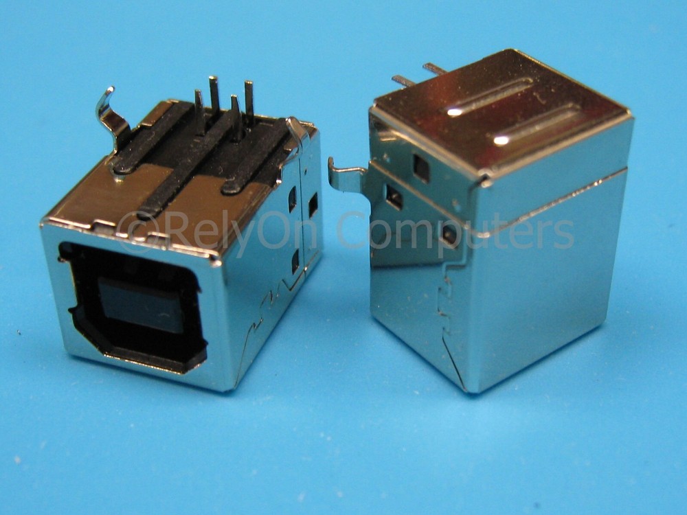 2x USB 2.0 Type-B Port Connector Replacement Jack Part for Scanner Printer PCB