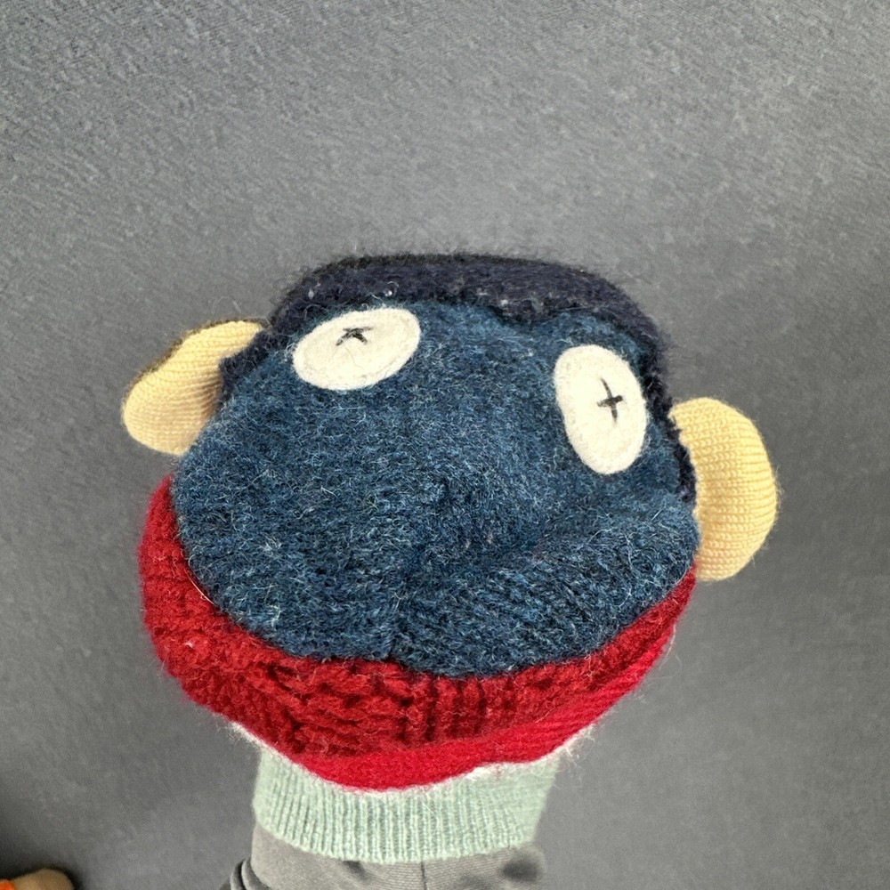 Cate & Levi Monkey Knit Wool Hand Puppet