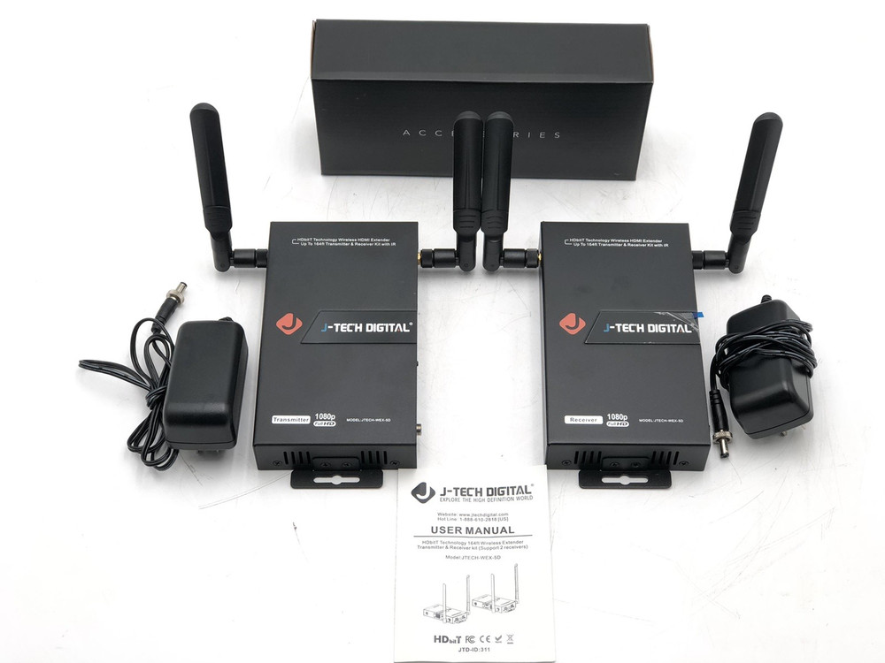 J-Tech Digital WEX-5D HDMI 1080P Transmitter & Receiver JTECH-WEX-5D