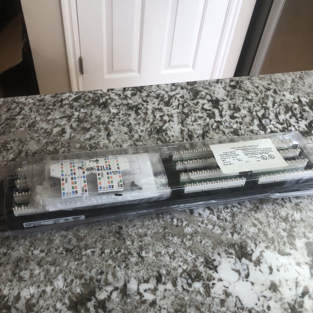 Genuine Tyco Electronics 406331-1 Netconnect Systems Cat 5e Patch Panel 48 Port