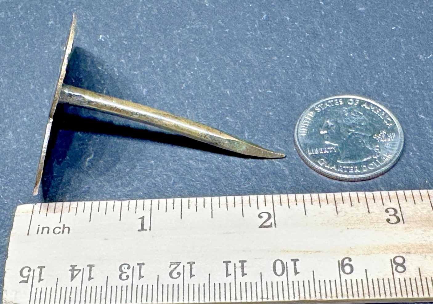 ANTIQUE 2" METAL HEART CLAVOS DECORATIVE NAIL - SWAN ROSE SHAMROCK THISTLE H367