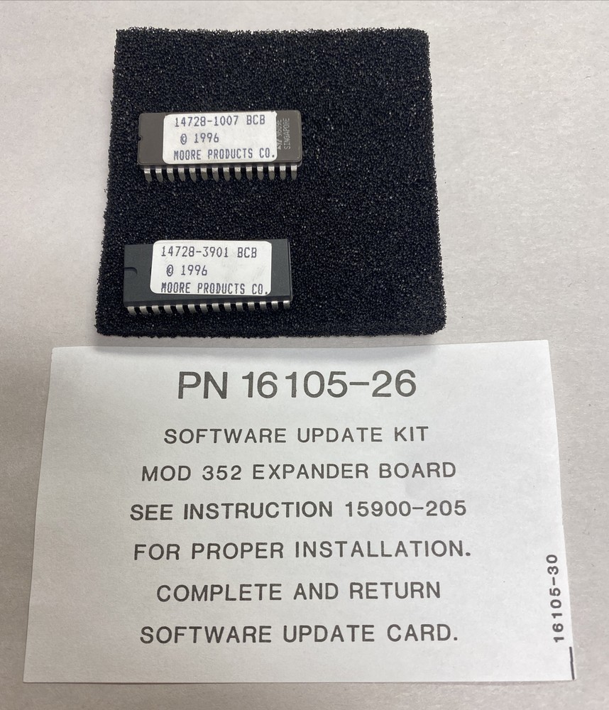 MOORE,16105-26,SOFTWARE UPDATE KIT MOD-352 NOS