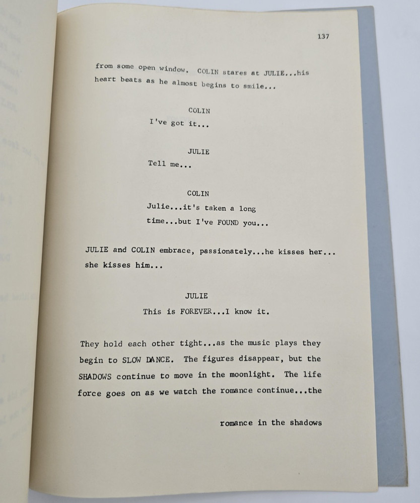 FOREVER / Floyd Mutrux 1977 Unproduced Screenplay Movie Script