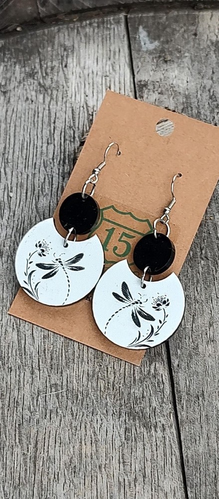 Unique dragonfly dangle earrings