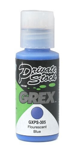 Grex Private Stock Opaque Fluorescent Blue, 1 oz.
