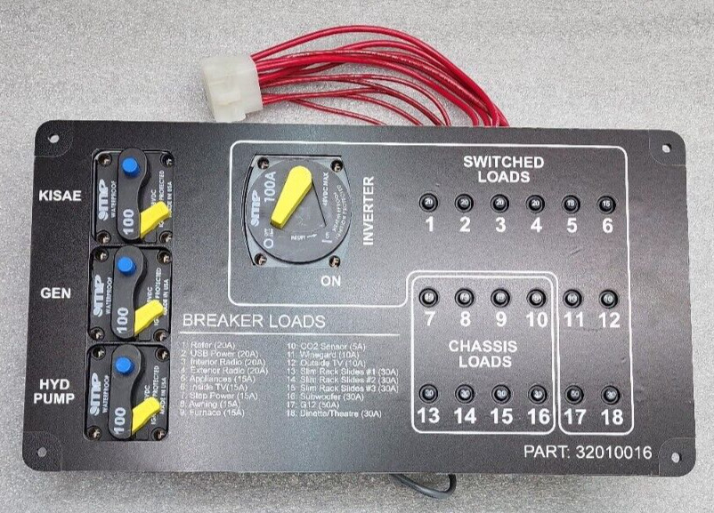 KISAE 32010016 BREAKER POWER DISTRIBUTION CONTROL PANEL *D2