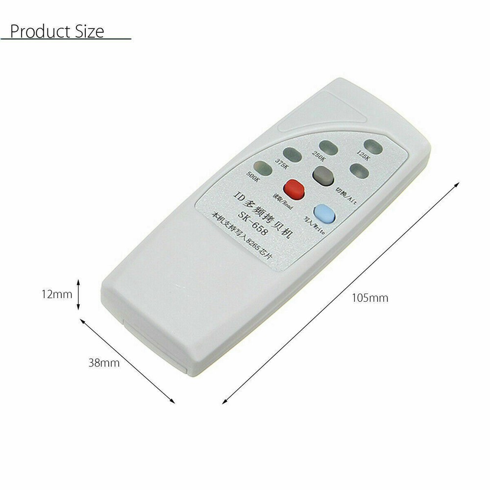 Handheld RFID ID Card Copier Key Reader Writer Duplicator 125KHz ~ 500KHz + Tags