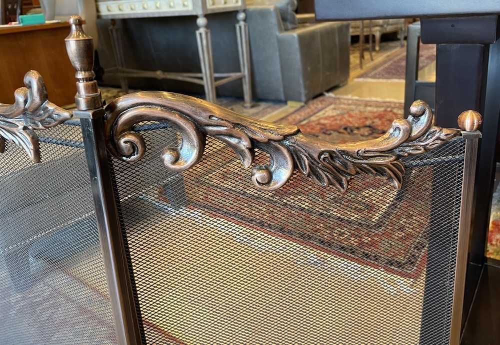 Faux Copper Fireplace Screen
