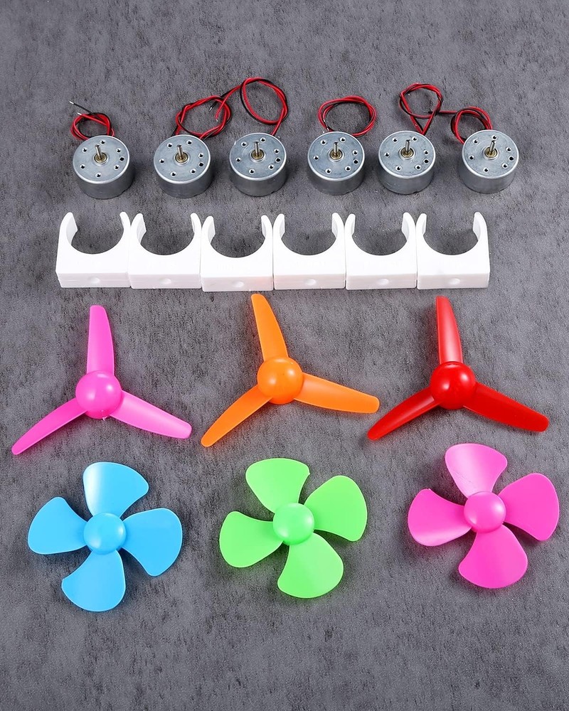 Mini Generator Motor 3-12V 6pk w/ Propeller