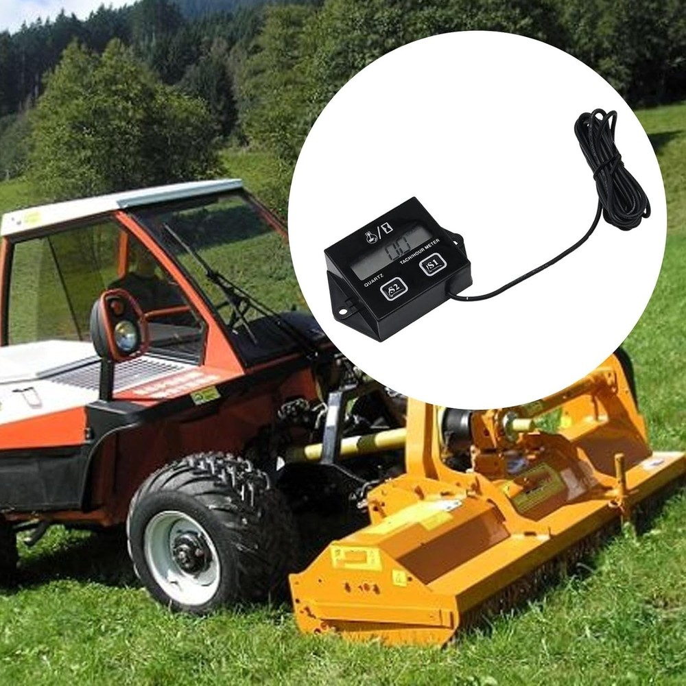 Tachometer,Car Accessories Small Engine Tachometer,Waterproof Inductive Tacho Ga