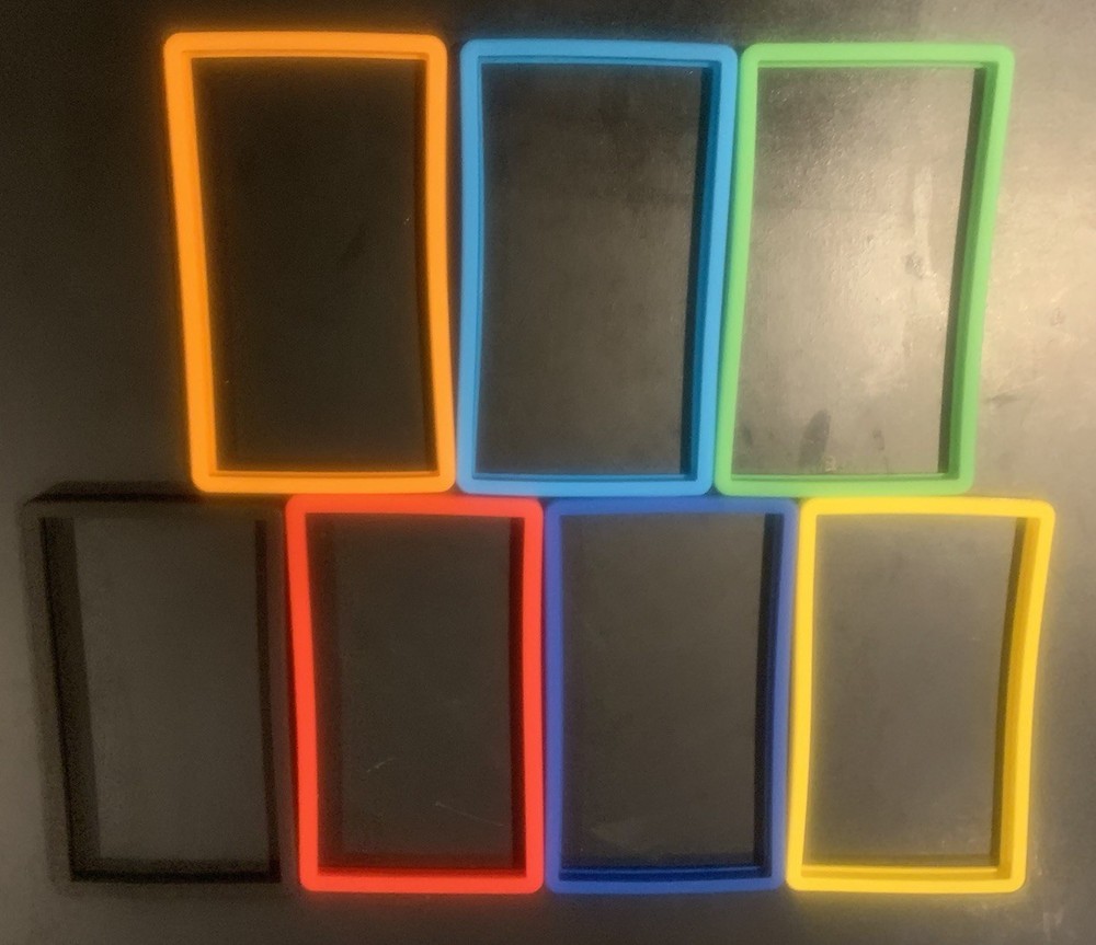 PSA Card Slab Bumper Guard Protector Lot - TPU - 7x Solid Colors