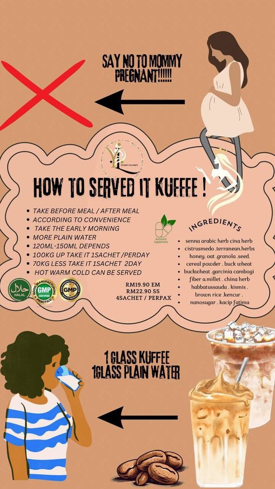 KUFFEE COFFEE X 3 PACKS