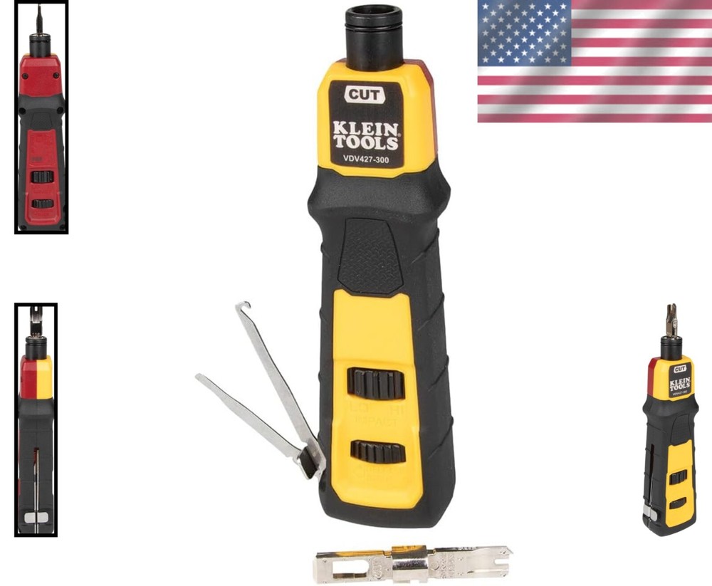 Efficient 300 Impact Punchdown Tool - Rapid Termination with Comfortable Grip