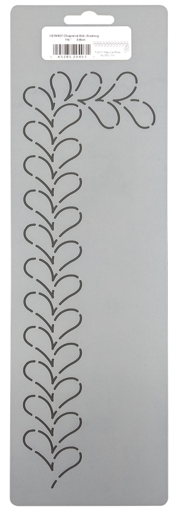 Quilting Stencil Feather Quilt Patterns 1.5" Sashing Border Quilters Template