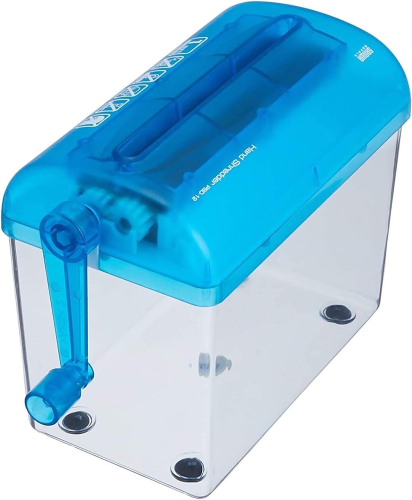 Compact Manual Hand Shredder for A4 Paper - Safe & Efficient Document Disposal