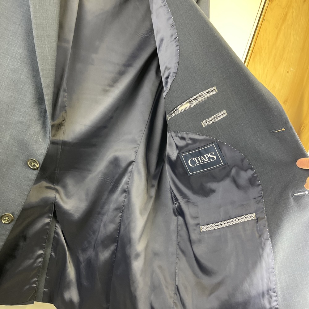 Chaps Blue Jacket Blazer Size 44R