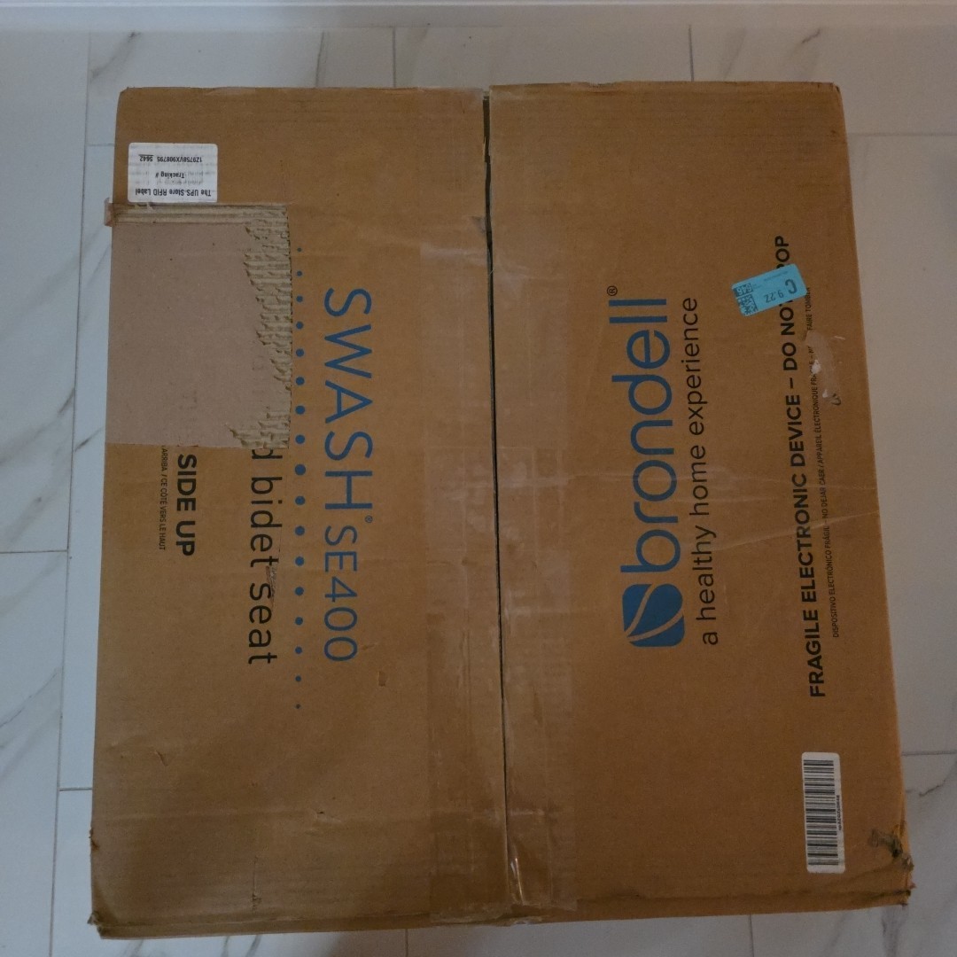 Brondell Swash SE400EW Electric Bidet Toilet Seat Elongated White - New