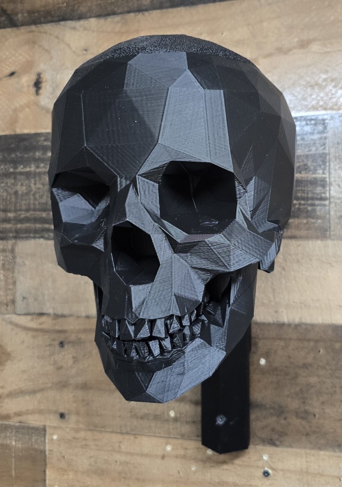 Skull Helmet Wall Mount Display