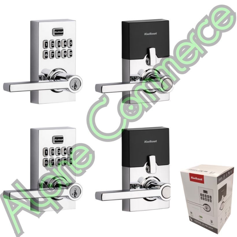 *2-Sets* Kwikset SmartCode 917 Keypad Keyless SmartKey Polished Chrome 99170-005