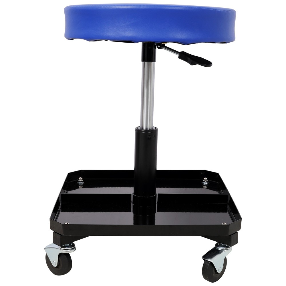 250LBs Rolling Pneumatic Creeper Garage Adjustable Stool Tool Tray Storage USA
