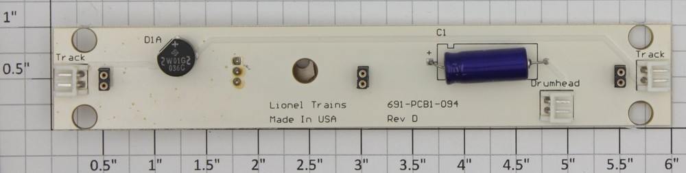 Lionel 691PCB1094 8 Volt Lighting Regulator PCB Circuit Board