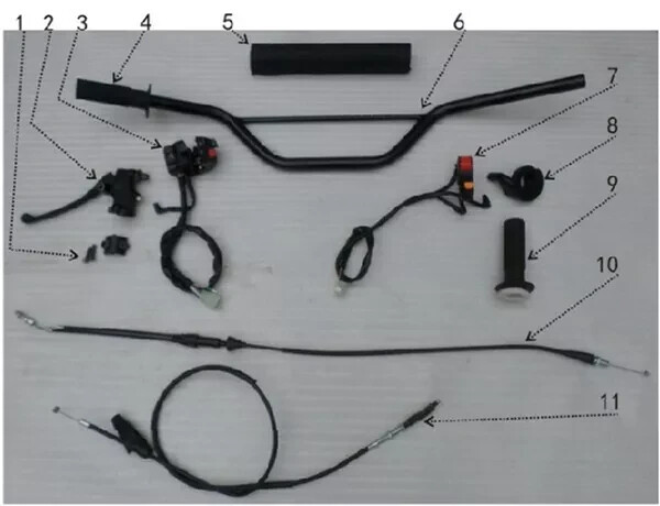 Hawk 250 Handlebar (Please see #5 and 6 for image)
