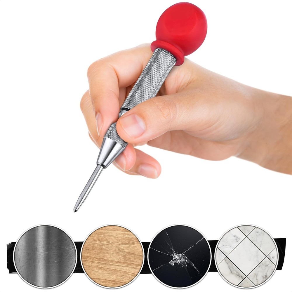 Super Strong Automatic Centre Punch Adjustable Spring Loaded Metal Drill TooL