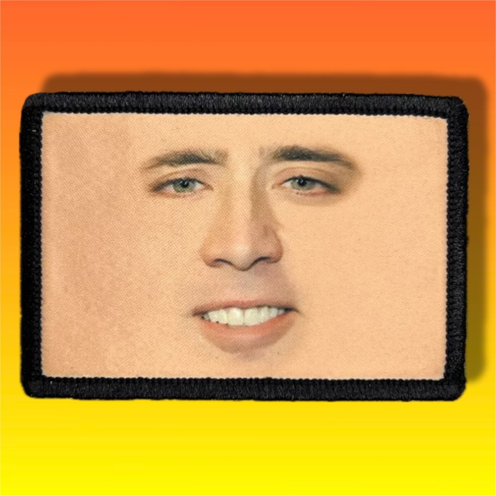 Nicholas Cage Morale Patch / Military ARMY Tactical Hook & Loop 661