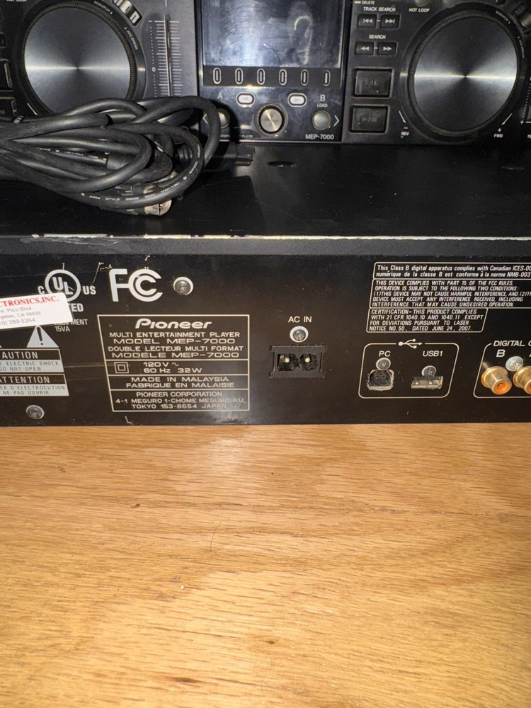 Pioneer MEP-7000 Multi Entertainment Player And Controller