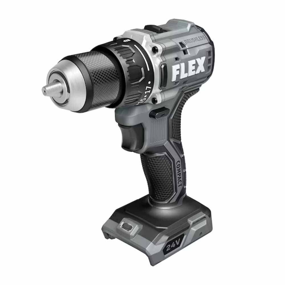 Flex FXM205-2A 24V Compact Drill Driver and Compact Impact Driver 4-Combo Kit