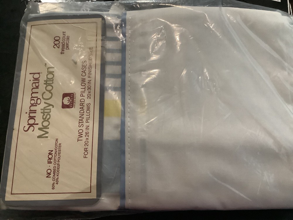 Spring aid Mostly Cotton Two Standard Pillowcases 200 TC