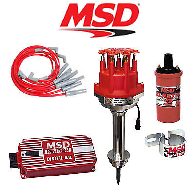 MSD Ignition Kit - Digital 6AL/Distributor/Wires/Coil/Bracket - Chrysler 413-440