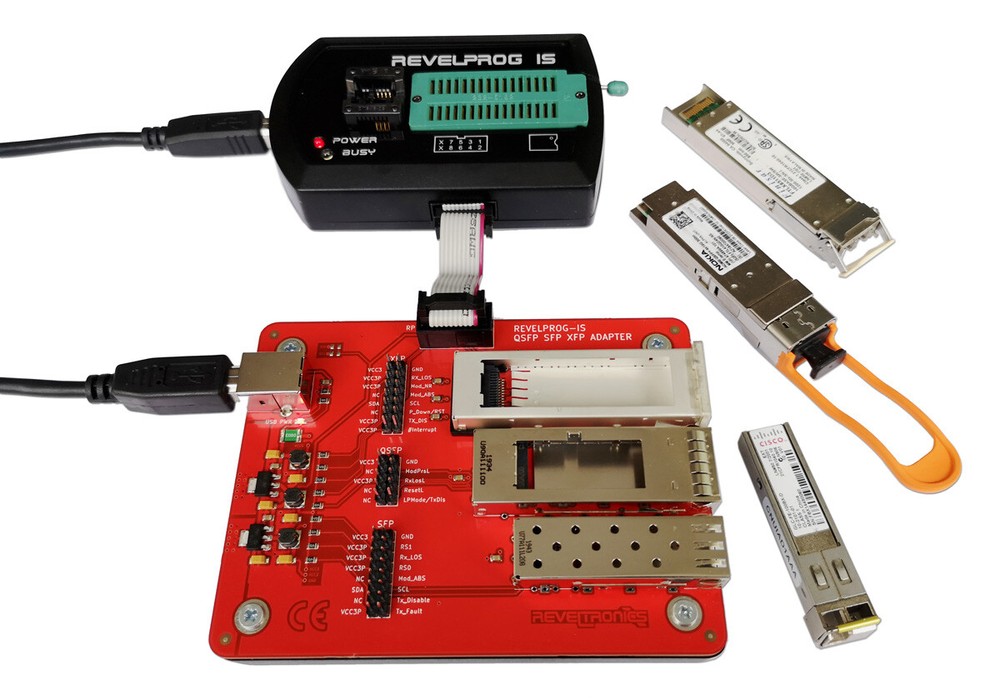 QSFP SFP XFP Transceivers Adapter for REVELPROG-IS Programmer