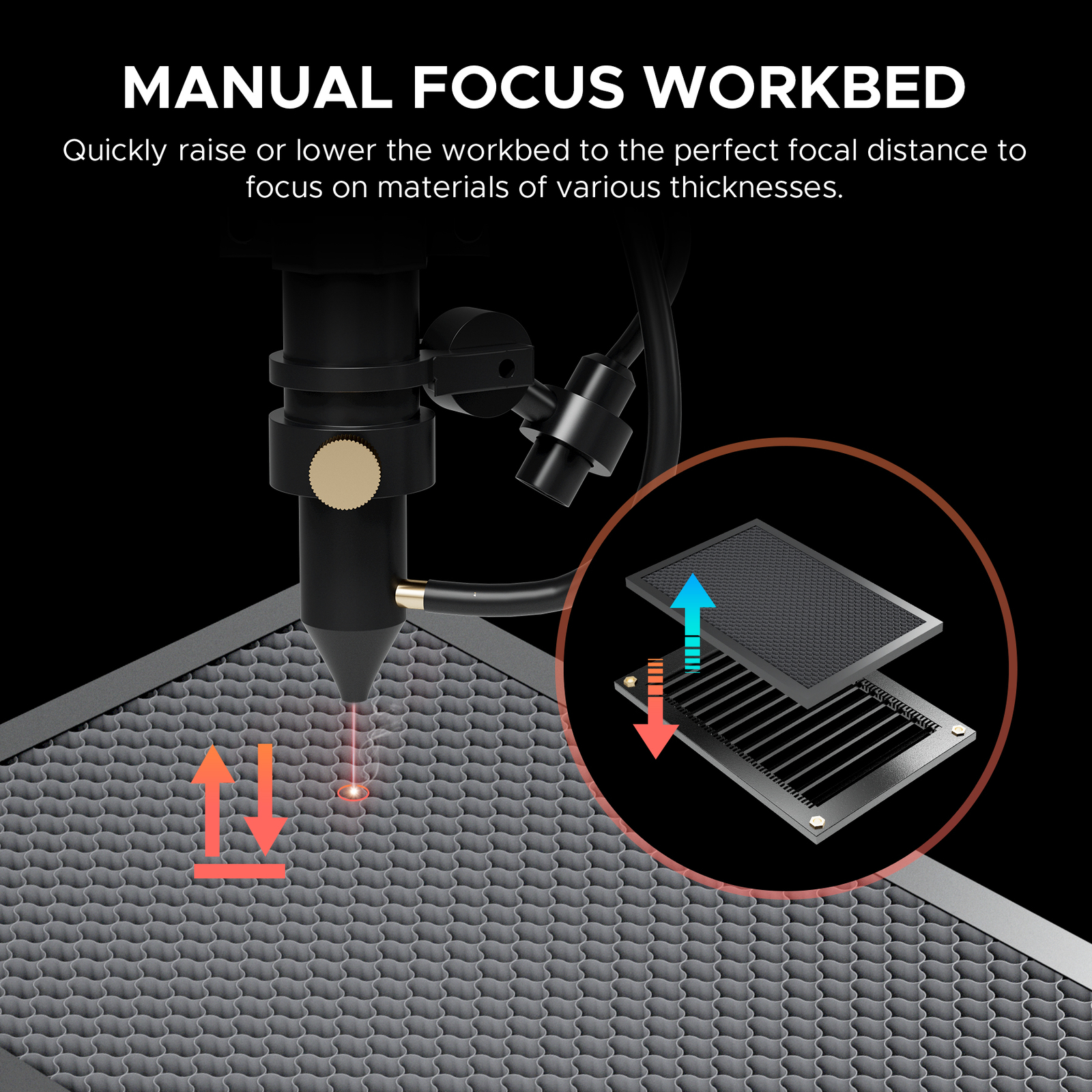 Preenex 80W CO2 Laser Engraver Engraving Cutter Cutting Machine 20x28