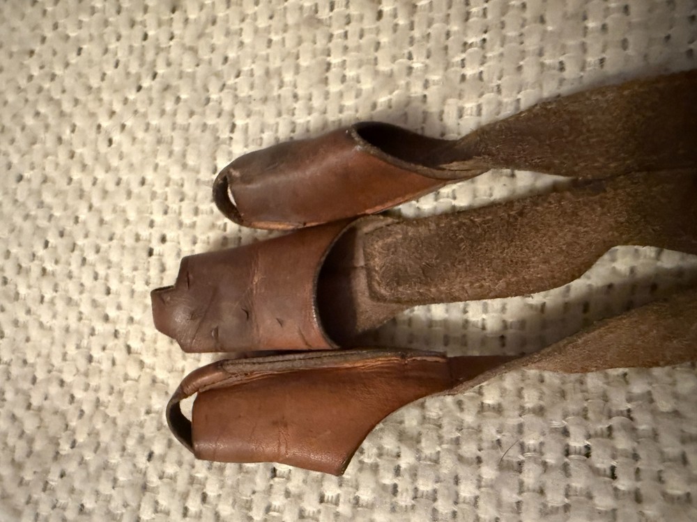 Vintage Leather Finger Tabs