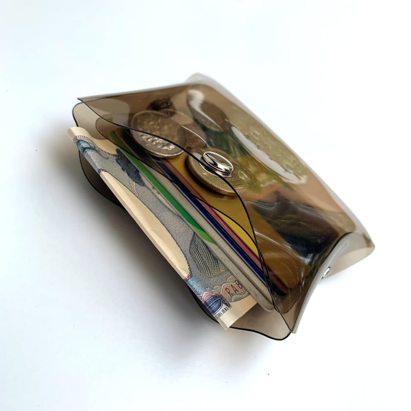 Transparent Cube Mini Wallet, Compact Clear PVC Waterproof Multi Wallet