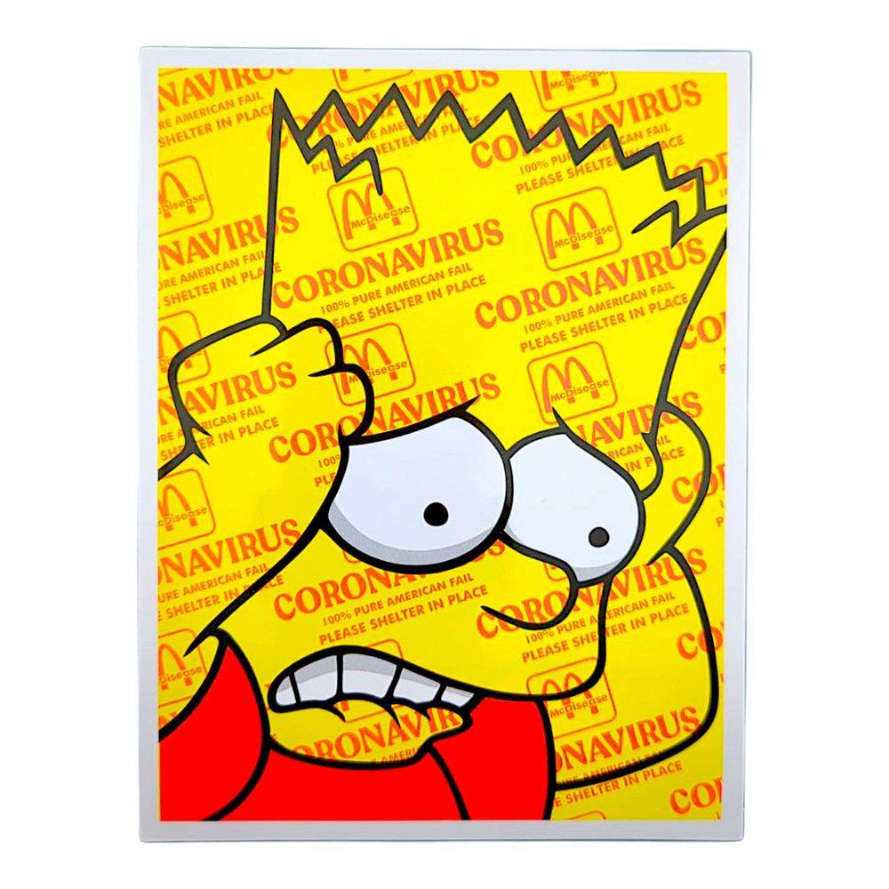 Ben Frost Bart On Coronavirus (Medium) Sticker